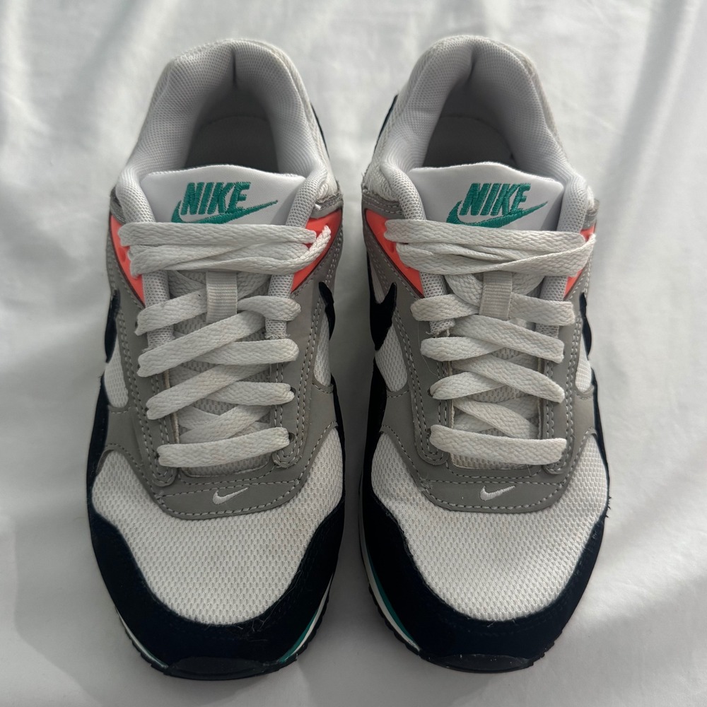 Nike Air Max Correlate White Green & Bright Mango Woman's Athletic Shoes Size 6